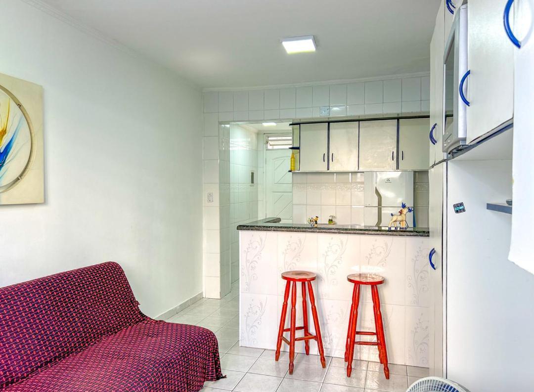 Otimo Loft Pe Na Areia Na Praia Da Guilhermina Sp Daire Praia Grande Dış mekan fotoğraf
