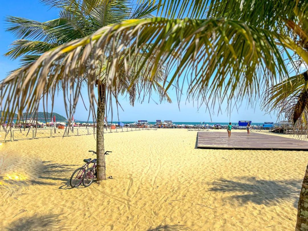 Otimo Loft Pe Na Areia Na Praia Da Guilhermina Sp Daire Praia Grande Dış mekan fotoğraf